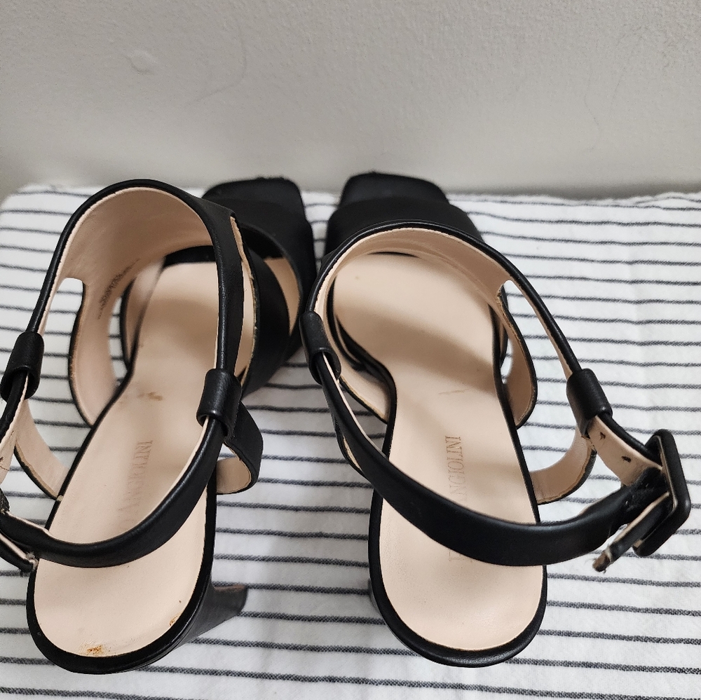 Enzo Angiolini Chic Black Open-Toe Heels - Picture 8 of 11
